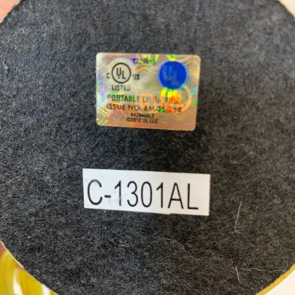 MCM Vintage Canister Lamp Yellow and White Metal Tube Mid Mod Retro Swanky - Picture 5 of 11